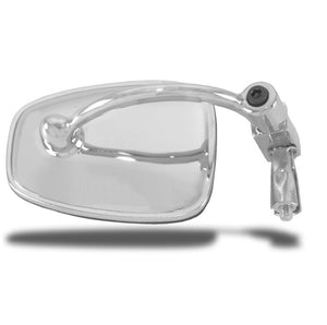 Chrome bar end mirror - 7/8"