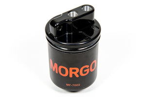 Morgo Oil Filter Kit - Top Feed - 3/8" Fittings with square bracket